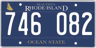 RI license plate 746082
