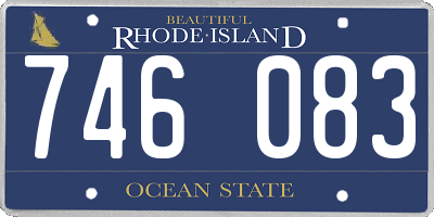 RI license plate 746083