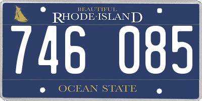 RI license plate 746085
