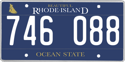 RI license plate 746088