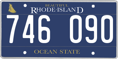 RI license plate 746090