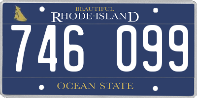 RI license plate 746099