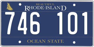 RI license plate 746101