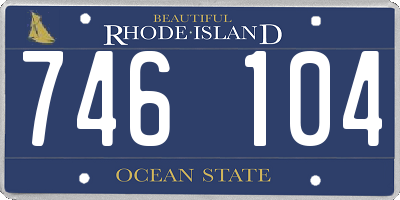 RI license plate 746104