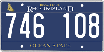 RI license plate 746108