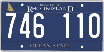RI license plate 746110