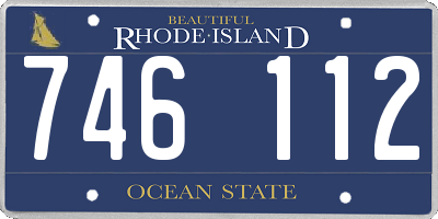 RI license plate 746112
