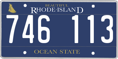 RI license plate 746113