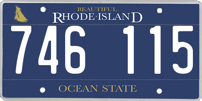 RI license plate 746115