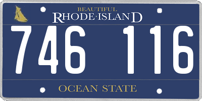 RI license plate 746116