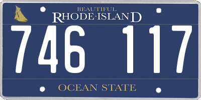 RI license plate 746117