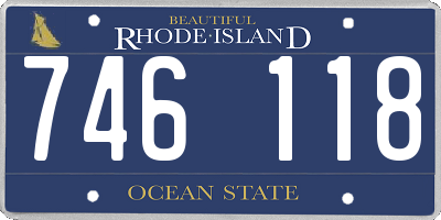 RI license plate 746118