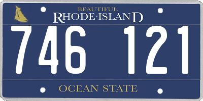RI license plate 746121