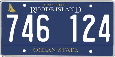 RI license plate 746124