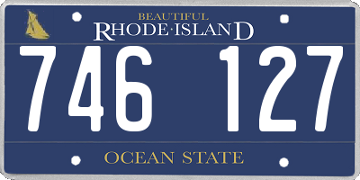 RI license plate 746127