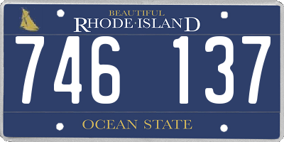 RI license plate 746137