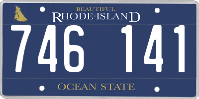 RI license plate 746141