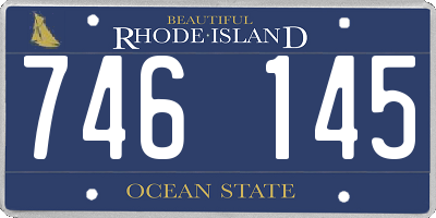 RI license plate 746145