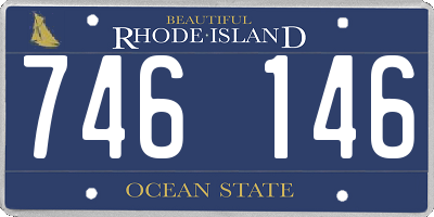 RI license plate 746146