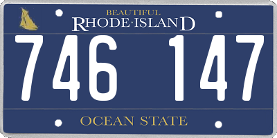 RI license plate 746147