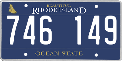 RI license plate 746149