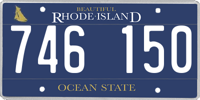 RI license plate 746150