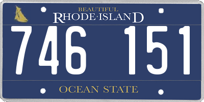 RI license plate 746151