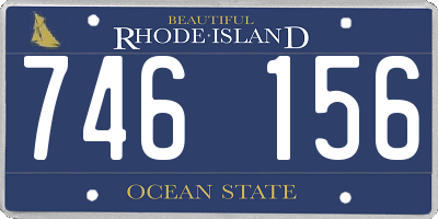 RI license plate 746156
