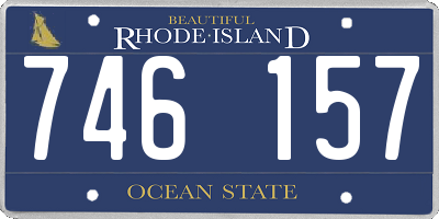 RI license plate 746157