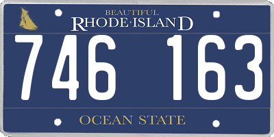 RI license plate 746163