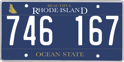 RI license plate 746167