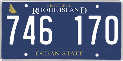 RI license plate 746170