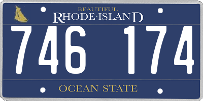 RI license plate 746174