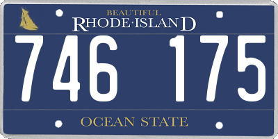 RI license plate 746175