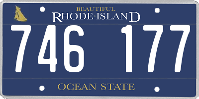 RI license plate 746177