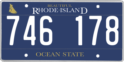 RI license plate 746178