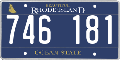 RI license plate 746181