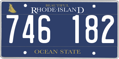 RI license plate 746182