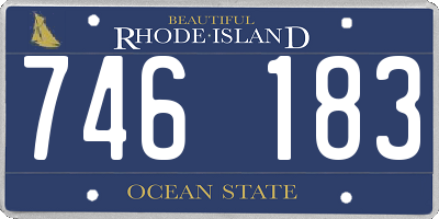 RI license plate 746183