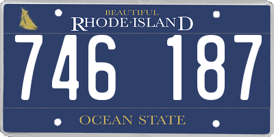 RI license plate 746187