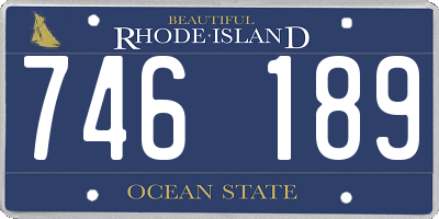 RI license plate 746189