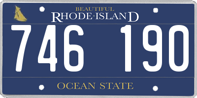 RI license plate 746190