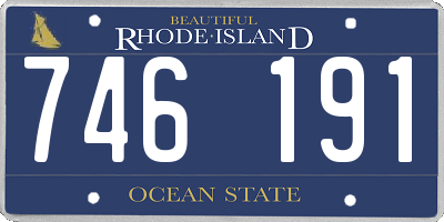 RI license plate 746191