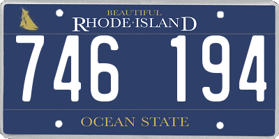 RI license plate 746194