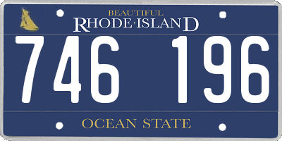 RI license plate 746196