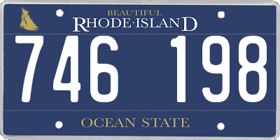RI license plate 746198