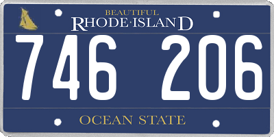 RI license plate 746206
