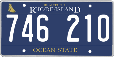 RI license plate 746210