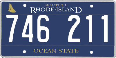RI license plate 746211