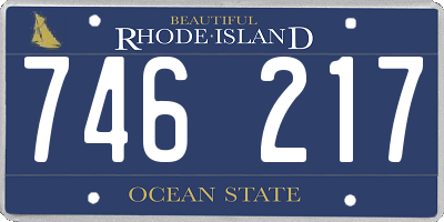 RI license plate 746217
